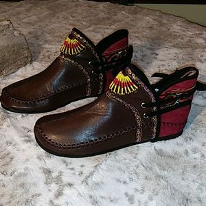 Beaded & embroidered moccasins